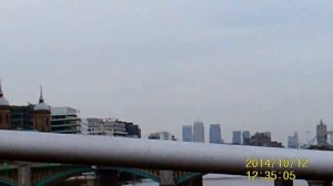 The view on Millennium bridge