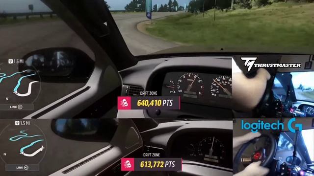 Logitech G923 vs Thrustmaster T300RS Comparison - Forza Horizon 5