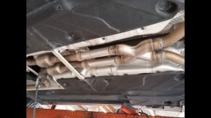 Mercedes 2009 C300 W204 resonator delete + magnaflow x-pipe install