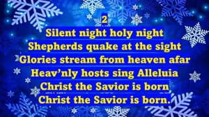 SILENT NIGHT! HOLY NIGHT! (Accompaniment with lyrics)