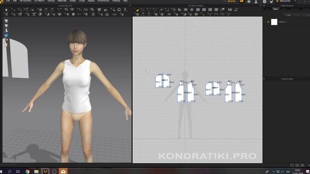 2. Создание первой одежды в Marvelous Designer | Курс дизайна в MD