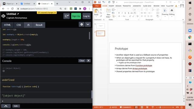 Eloquent Javascript: Prototype
