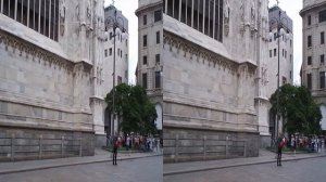 The most famous temples of the world: Duomo in 3D SBS video. Миланский собор Дуомо в 3D.