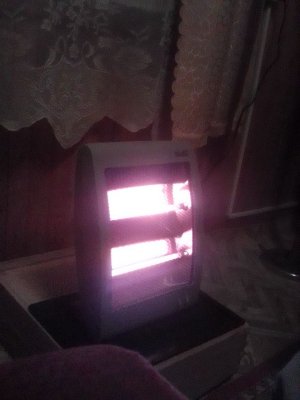 Инфракрасный обогреватель в автомобиле.