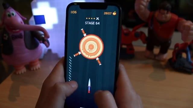 KNIFE HIT STAGE 105 (how I play tutorial) смотреть онлайн