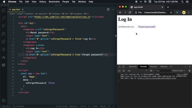 Vue.js Tutorial #8 Conditional Rendering in Vue.js