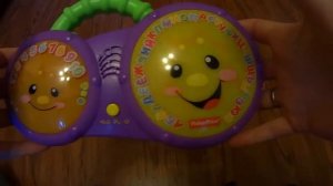 Обзор №2  Барабаны Бонго Fisher Price для купания русская версия