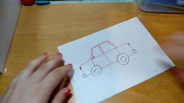 РИСУЕМ МАШИНКУ МАЛЫШУ ПРОСТОЙ СПОСОБ DRAWING A CAR for BABY SIMPLE WAY смотреть онлайн