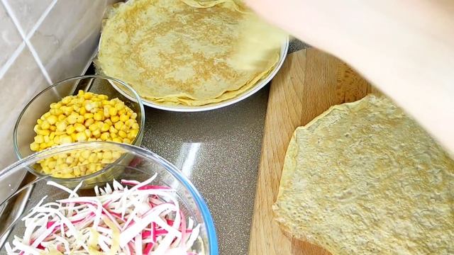 Крабовый салат по-новому ? Теперь готовлю только так ? смотреть онлайн