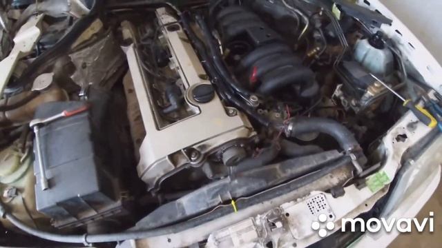 Самостоятельный ремонт подкапотной косы/Мотора м 104 2,8 литра/Мерседес w 124