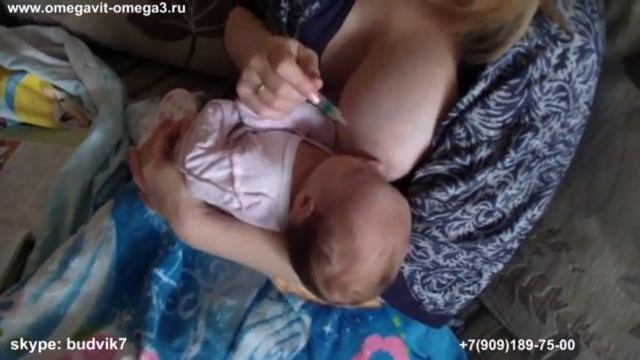Прикорм грудного ребенка (1 месяц) маслом Омегаферол смотреть онлайн