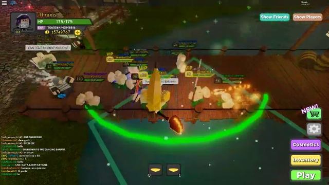 Random banana dancing in Roblox Dungeon Quest смотреть онлайн