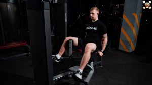 Приведение бедра в тренажере сидя / сведение бедер в тренажере / приводящая в тренажере