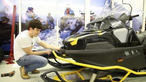 Установка бампера на снегоход STELS Viking 600/800