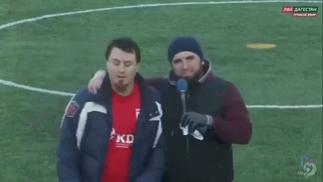 тренер ФК Кизляр Шамиль Магомедов эмоционально об игре своей команды на английском (heygen)