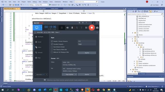 .Net Core 5.0 ile Emlak Sitesi - Admin Paneli Admine ait İlan Ekleme İşlemi