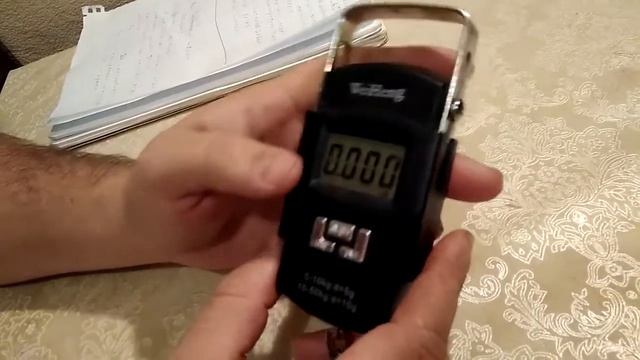 Электронный безмен Weiheng WH-A08 до 50 кг.Обзор и проверка на точность. смотреть онлайн