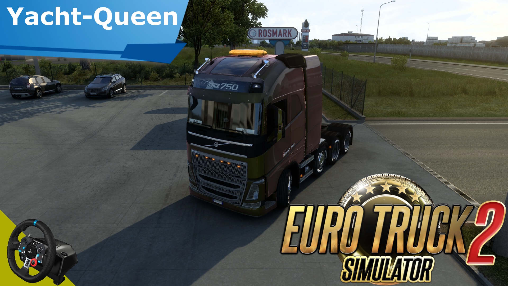 Euro Truck Sim 2 - Груз: Yacht-Queen V39 (9t) | Большегруз Volvo 750 | Logitech G29