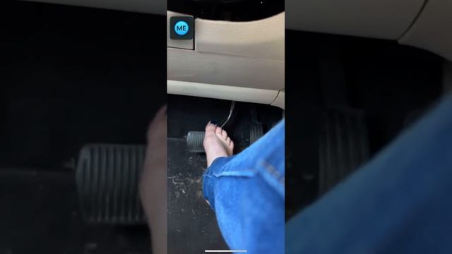 Angel pedal pumping barefoot
