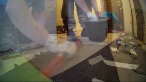 Укладка керамогранита без швов. Ремонт пола в квартире. Часть 1