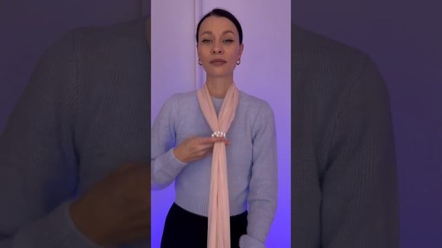 Как завязать шифоновый шарф