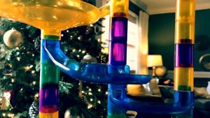 Dad vs. Marble Genius Marble Run Super Set