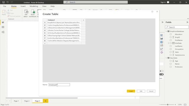Power BI Tutorial - Enter Data or Copy From Excel, Text, CSV, SQL, Clipboard