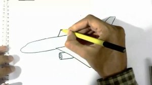 How to draw an aeroplane- in easy steps Advanced.Tutorial of drawing technique