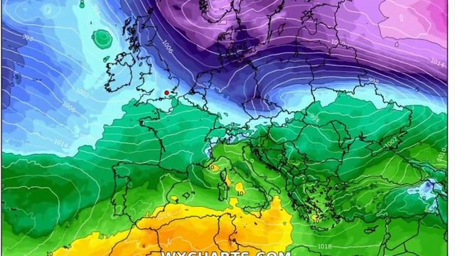 850 hPa Temperature Fri 29 Dec 00 UTC (GFS) смотреть онлайн