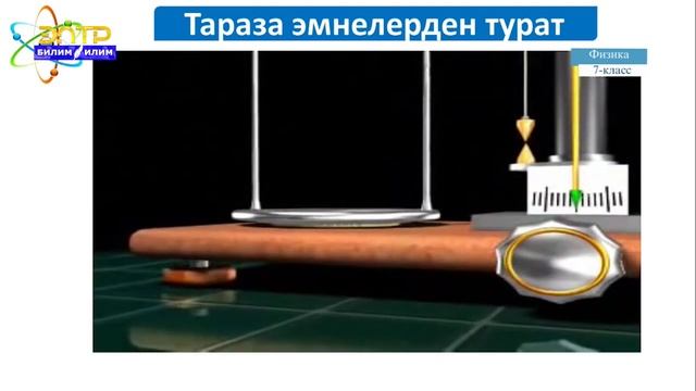 7-класс | Физика | Нерсенин массасы.  Нерсенин массасын тараза менен өлчөө