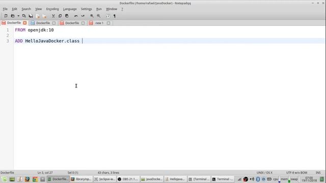 Hello World Java-Docker
