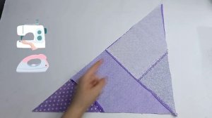 Всего 4 полосы. Лоскутная наволочка