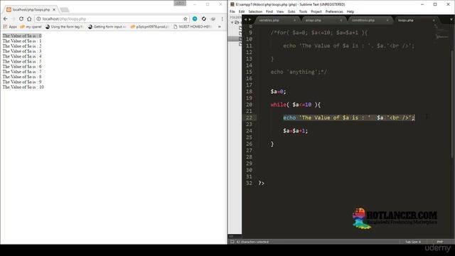 PHP mysqli tutorials 05 Loops  –  HOTLancer смотреть онлайн