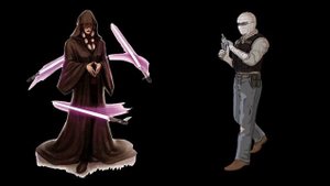 Kreia and Joshua Graham Debate Consequences and Honor (AI)