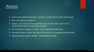 Algorithm and Data Structure in Python - 05 Arrays introduction basics