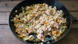 Запеканка мясная с овощами