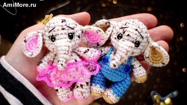 Амигуруми: схема Слоник брелок | Игрушки вязаные крючком