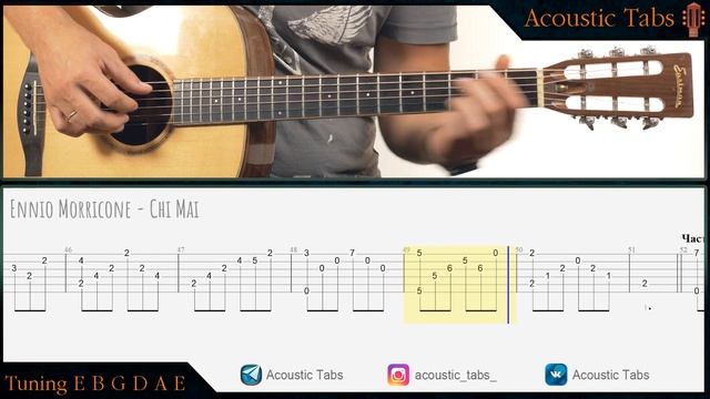 КАК ИГРАТЬ Ennio Morricone - Chi Mai (Табы) смотреть онлайн