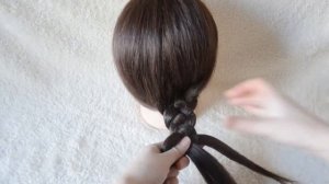 Коса из 4 прядей 4 Strand Braid Как плети косу из четырех прядей Как заплести косу из 4 прядей