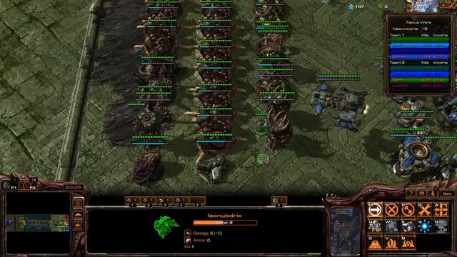 Starcraft 2 | Nexus Wars | Single Lane смотреть онлайн