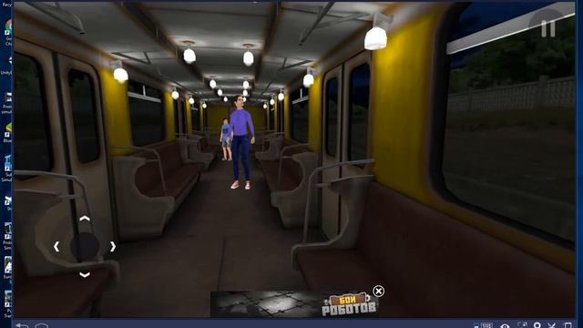 Subway simulator 3D: Режим пассажира в Рабочей линии с автоинформатором! смотреть онлайн