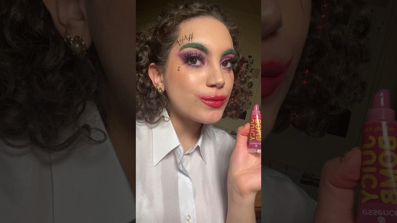 макияж джокера на хэллоуин #хэллоуин #данякашин #макияж смотреть онлайн