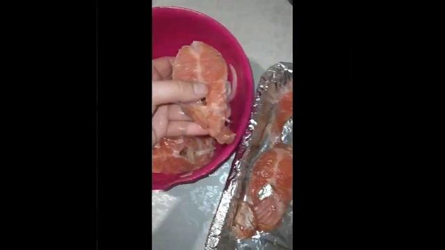 ФОРЕЛЬ В ДУХОВКЕ/ ДУХОВКАДА ПІСКЕН ФОРЕЛЬ/ СТЕЙК/