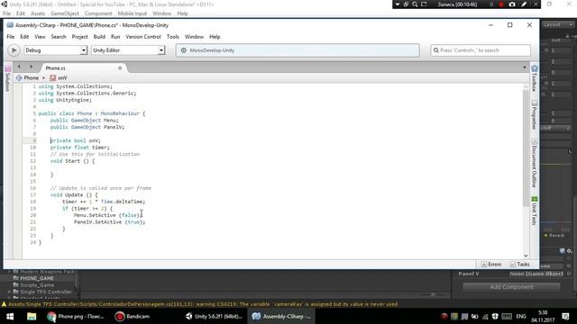 Создание ТЕЛЕФОНА в Unity3D