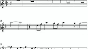 Огонёк. Саксофон-Альт .Ноты.