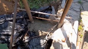 Самодельная лестница на второй этаж из профтрубы. Фундамент и основание лестницы. Часть 1