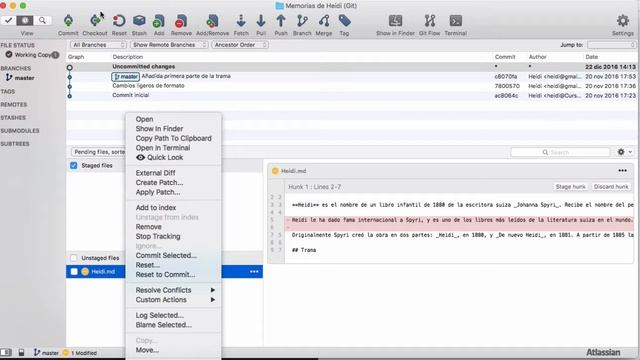 07 Deshace cambios con SourceTree смотреть онлайн