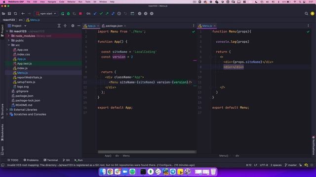 React. Props. Передаем строки, числа, boolean, массивы, объекты смотреть онлайн