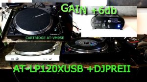 Audio Technica AT-LP120XUSB build in preamp vs Art DJPREII vs Unitra Bernard, test, comparison