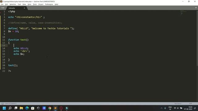 How to declare PHP Constants | PHP constants declaration in Hindi